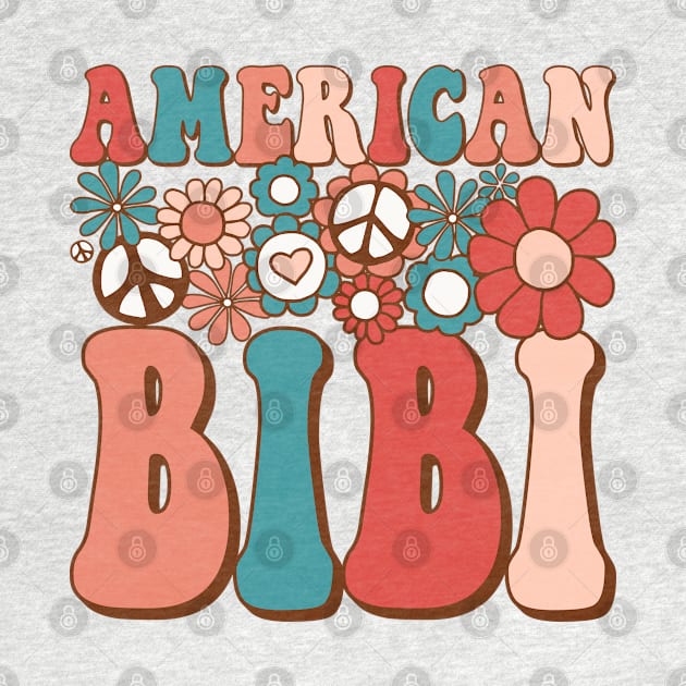 Retro Groovy American Bibi Matching Family 4th of July by BramCrye